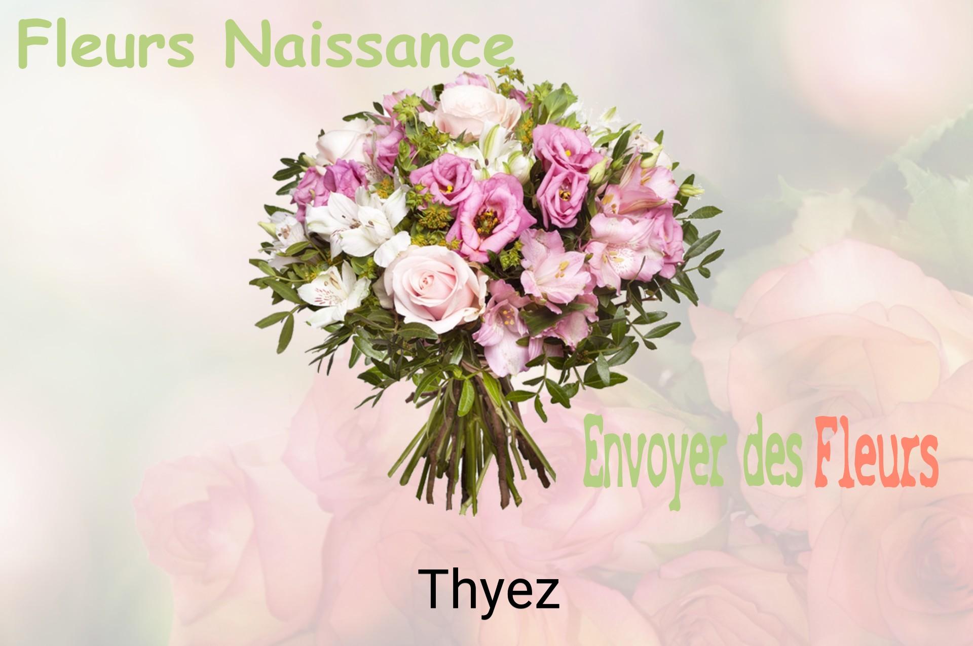 Bouquet de fleurs de naissance livré à Thyez